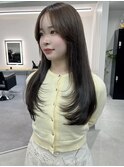 柔らかレイヤー×プラチナブラウン