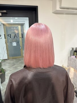 ラピス 名古屋駅前店(Lapis) ピンク/ブリーチ/ダブルカラー/髪質改善/ボブ