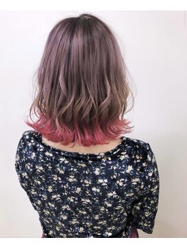 モアナ バイ ヘッドライト 長野駅前店(Moana by HEADLIGHT) Moana長野駅前#裾カラー#毛先カラー#ピンクカラー