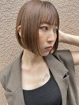 アッシュ 浜田山店(Ash)&nbsp;切りっぱなしボブ/前下がりボブ/ナチュラルボブ@松永