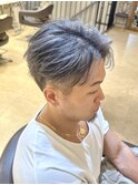 シルバーメッシュフェザーショート