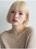 くびレイヤーエモージュグレージュカラーくびれショート/吉祥寺