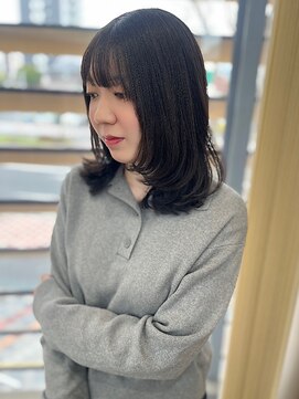 イーストハムヘッドショップ(EAST HAM head shop) ミディアム/ボブレイヤー/顔まわりカット/カール