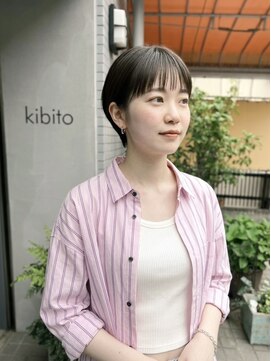 キビト(kibito) 新宿若松河田曙橋マッシュショート丸みショート20代30代40代