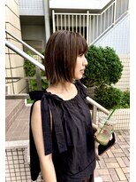 スーリール 福岡別府店(Sourire) キュートなハイライトボブ