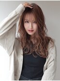 ♪ オリーブベージュ/レイヤーカット/顔周りレイヤー/シースルー