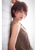 ヘアーアートシフォン 池袋西口店(Hair art chiffon) ミルクティーカラー＆トップノットな姫カットのモードボブ186