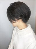 【morio 原宿】黒髪　大人かっこいい前下がりショート♪