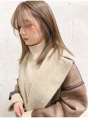 nude仲井【ミルクティーベージュ】【ケアブリーチ】ミディアム