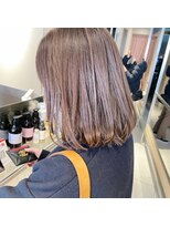 ヘアサロンガリカアオヤマ(hair salon Gallica aoyama)&nbsp;シルキーベージュ×外ハネロングボブ