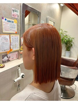 パレットヘアーズ 草津店(Palette Hairs) タッセルカット×オレンジカラー