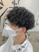スパイラルパーマ/小顔/黒髪/ビジネス