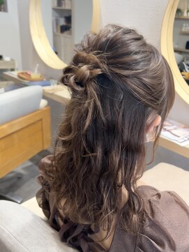 ブランチ(branch) 結婚式　ハーフアップ　アレンジ