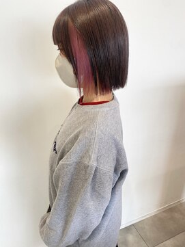 カシェ キョウマチ(cashe’e) 春先取りインナーカラー♪