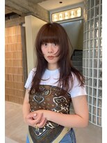 ロールアップスリーブス(ROLL UP SLEEVES)&nbsp;coral brown layer cut