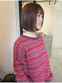 丸みミニボブ