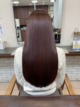 グリームバイフォルテ 藤枝(gream by FORTE) 髪質改善パールプラチナトリートメント/チェリーピンクブラウン