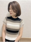 大人可愛い抜け感ボブ
