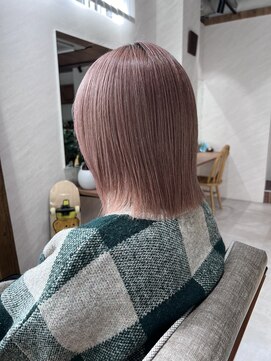 アドア 横浜(ADORE) 【ADORE横浜】ブリーチカラー×ピンクベージュ