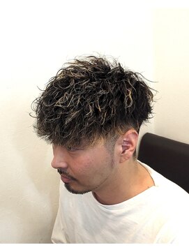 クフィア メンズヘアー カンポ 天王寺店(CUFFIA MEN'SHAIR CAMPO) ツイストスパイラル×メッシュ／ニュアンスパーマ