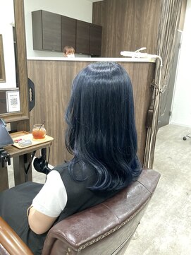 ミミックヘアー(MiMic hair) ネイビーブルー