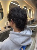 横浜★波巻きスパイラルパーマウルフ