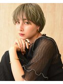 マッシュショートボブ・アッシュマットカラー