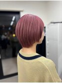 ショート×ピンク