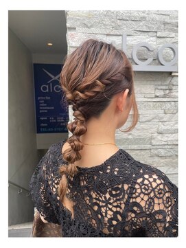 アルコ 三軒茶屋(alco) 編みおろしヘアセット＊alco三軒茶屋