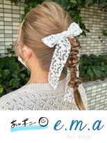 エマヘアデザイン(e.m.a Hair design) あみポニー