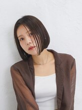 アーサス ヘアー デザイン 浦安店(Ursus hair Design by HEADLIGHT)&nbsp;切りっぱなしボブ暗めカラーパールベージュココアブラウン