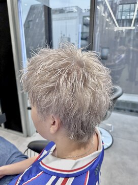 メンズ サロン ドット トウキョウ 町田店(men's salon dot. tokyo) ホワイトスパイキーショート