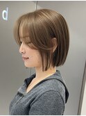 アイロンいらずの地下風ボブ