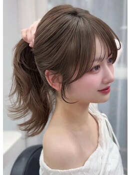 ボタン 熊本(VOTAN)の写真/1ミリ単位でこだわる前髪・顔まわりのカット◇結んでも可愛い似合わせスタイルで、 お悩みも解決へ導く◎