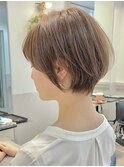 大人可愛い20代30代40代前下がりショートボブ【GRAFF鎌倉】