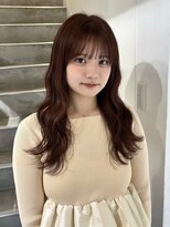 ヨーク(YOKE)&nbsp;【YOKE】ピンクオレンジレイヤーロングブリーチなしダブルカラー