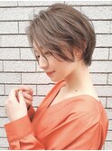 【成田】ショートボブ/ミルクブラウン/シースルー/30代40代/1