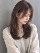 ラベルムバイエーケー(La Belleme by AK)&nbsp;モカグレージュ柔らかセミロング