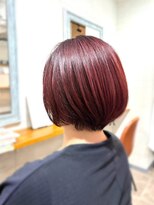 バンビ(BAMBI)&nbsp;20代30代40代50代可愛い丸みボブ×チェリーレッド