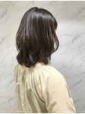 縮毛矯正＋デジタルパーマでルーズ外ハネミディアム