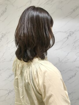 パティオン(PATIONN) 縮毛矯正＋デジタルパーマでルーズ外ハネミディアム