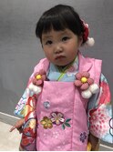 七五三 着付けヘア 女の子☆銀座美容室