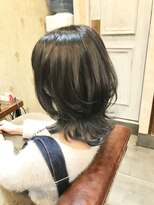 ジョージ(Jo-Ji)&nbsp;グレーアッシュ♯ウルフ♯ハイライト♯インナー♯ブリーチ