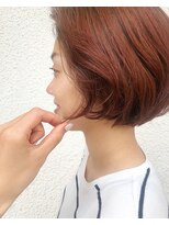 シェノン 梅田(CHAINON)&nbsp;小顔ミニボブ×ハイライトカラー×暖色系カラー