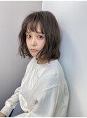 【ベルクープス天王寺】橋口大 ボブ 透明感カラー ベージュ