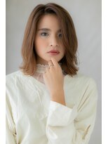 カバーヘア イヴ 戸頭店(COVER HAIR EVE) 外国人風ハイライトワンレン外ハネロブヘアY戸頭10代20代30代