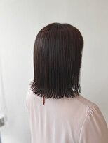 テラスヘア センダイ(TERRACE hair SENDAI)&nbsp;艶髪ボブ【髪質改善縮毛矯正＋カラー】同日
