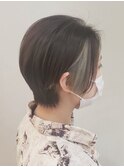 インナーカラー×アイスグレー