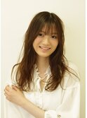 シースルーバング顔まわり小顔似合わせカット