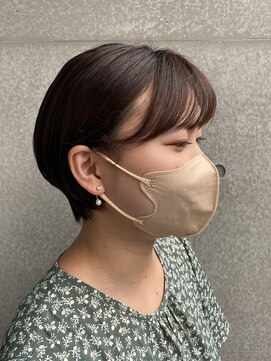 オアシスアヴェダ 東武船橋(OASIS AVEDA) 大人可愛い 前下がり 丸みショート ボブ マッシュ